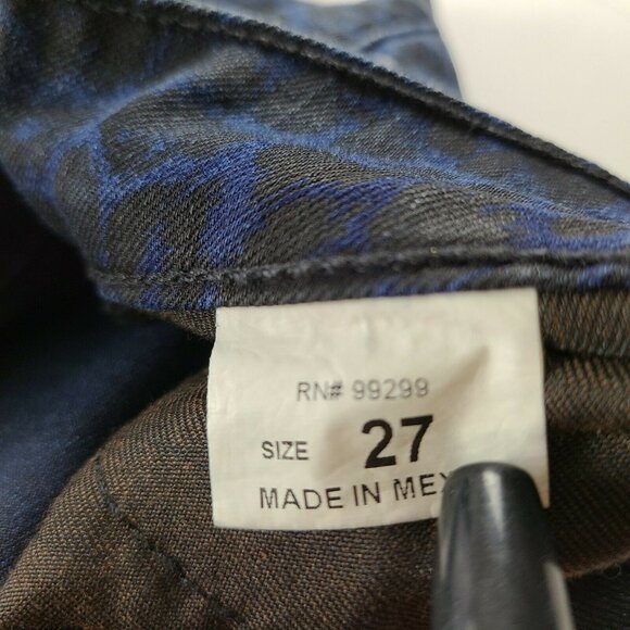 Divine Rights of Denim Jeans Womens Size 27 Skinny Low Rise Leopard Print Pants - Picture 6 of 7